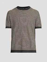 Pacific Linen T-Shirt Striped Print