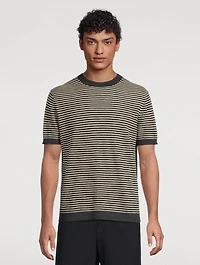 Pacific Linen T-Shirt Striped Print