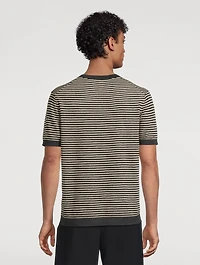 Pacific Linen T-Shirt Striped Print