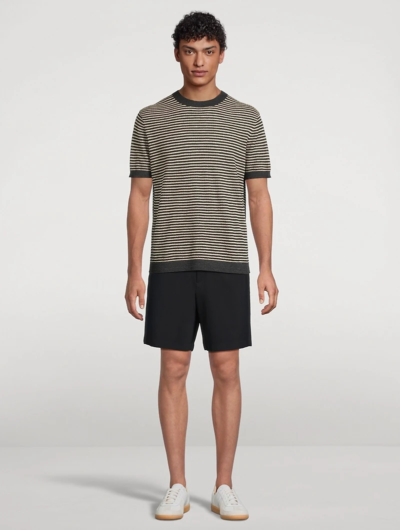 Pacific Linen T-Shirt Striped Print