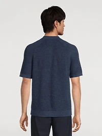 Linen And Cotton Short-Sleeve Shirt