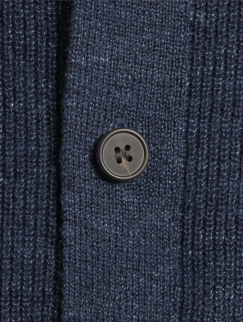 Linen And Cotton Short-Sleeve Shirt