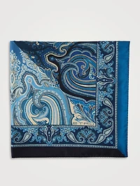 Patterned Silk Twill Pocket Square