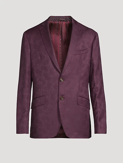 Wool Paisley Jacquard Jacket