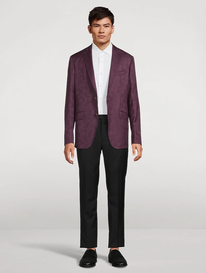 Wool Paisley Jacquard Jacket