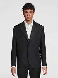 Floral Jacquard Blazer