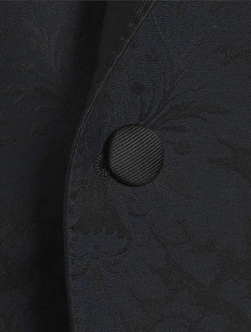 Floral Jacquard Blazer
