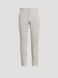 Cotton And Wool Pants Check Print