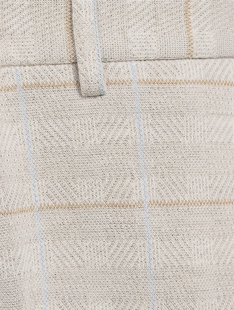 Cotton And Wool Pants Check Print