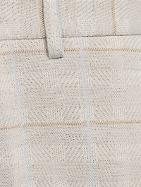 Cotton And Wool Pants Check Print