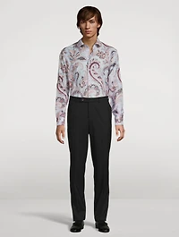Cotton Shirt Floral Paisley Print