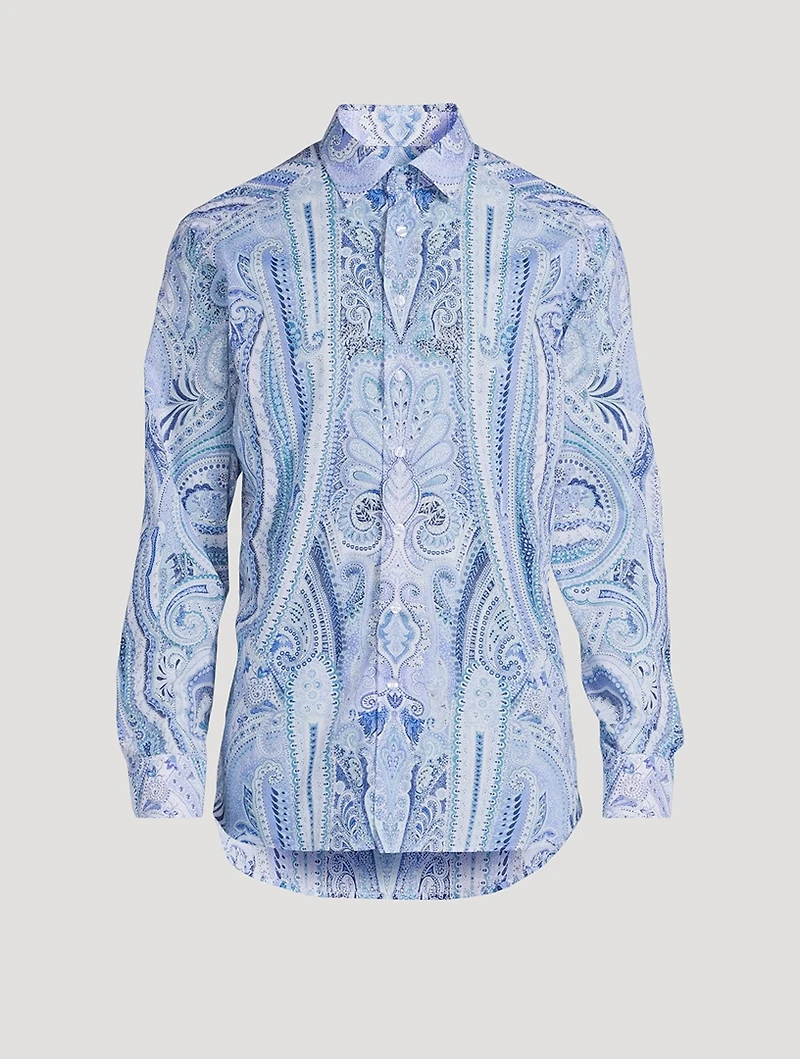 Cotton Shirt Paisley Print