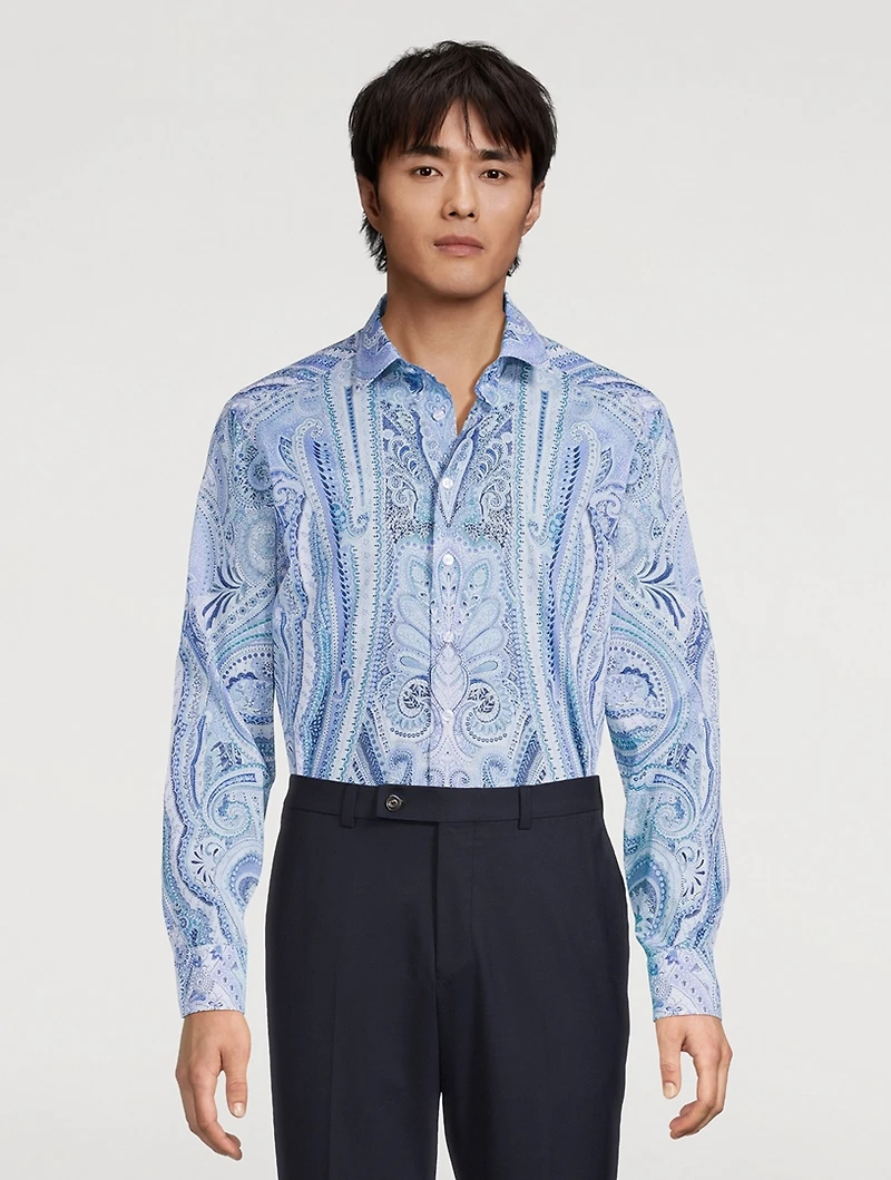 Cotton Shirt Paisley Print