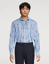 Cotton Shirt Paisley Print