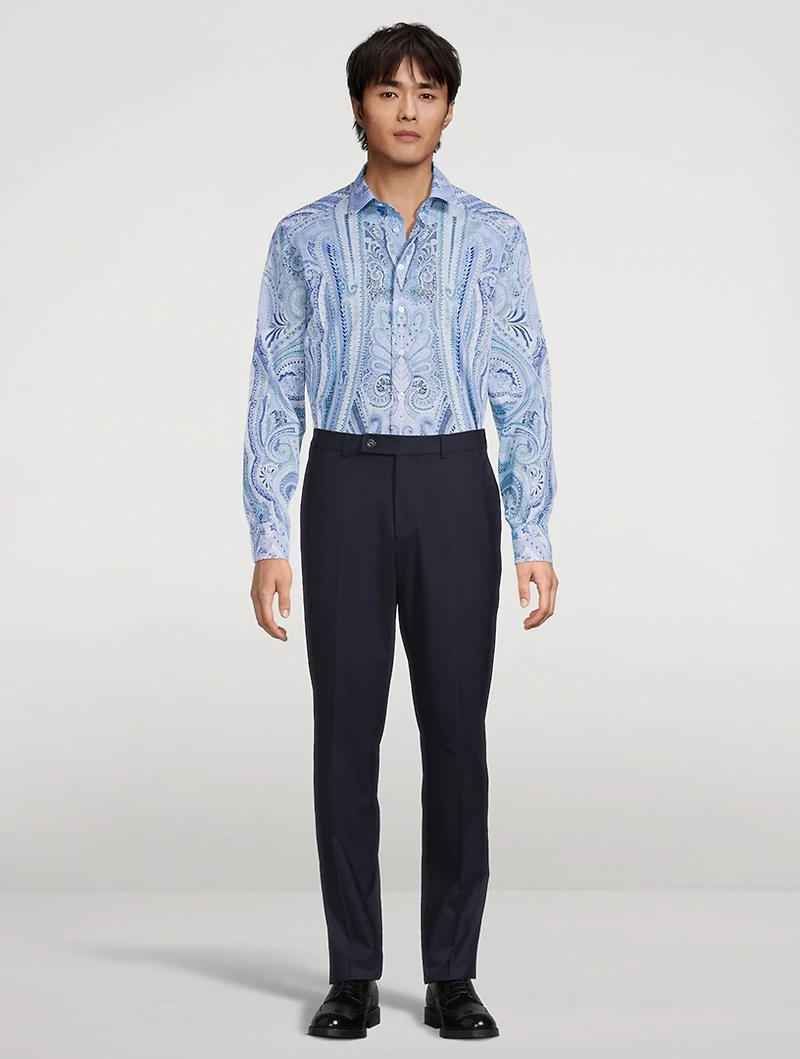 Cotton Shirt Paisley Print