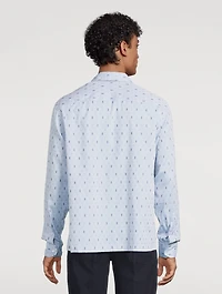 Cotton-Blend Printed Shirt