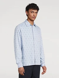 Cotton-Blend Printed Shirt