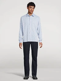 Cotton-Blend Printed Shirt