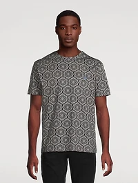Cotton T-Shirt Floral Paisley Print