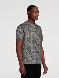 Cotton T-Shirt Floral Paisley Print