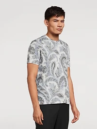 Cotton T-Shirt Floral Paisley Print
