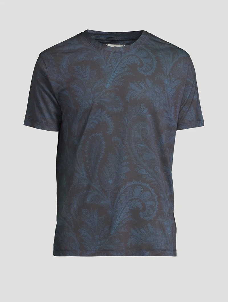 Short-Sleeve T-Shirt Paisley Print
