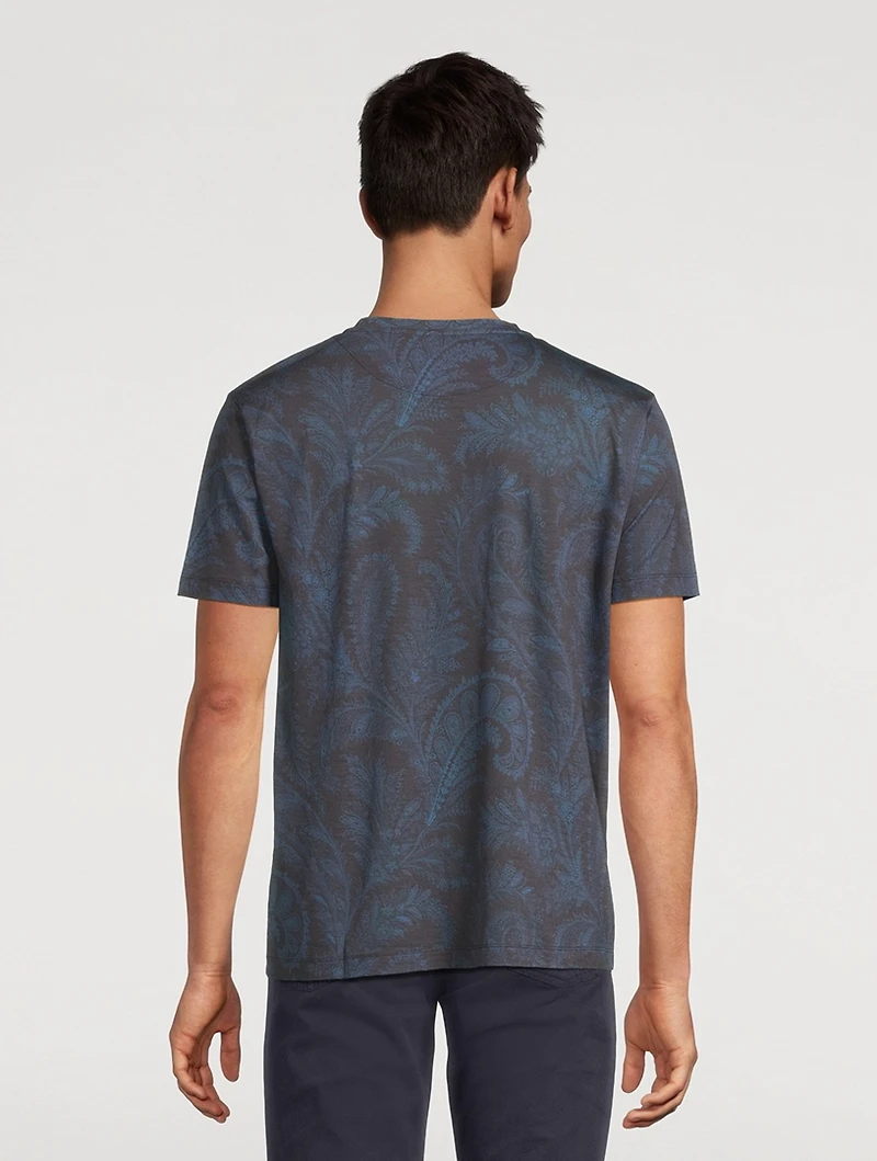 Short-Sleeve T-Shirt Paisley Print