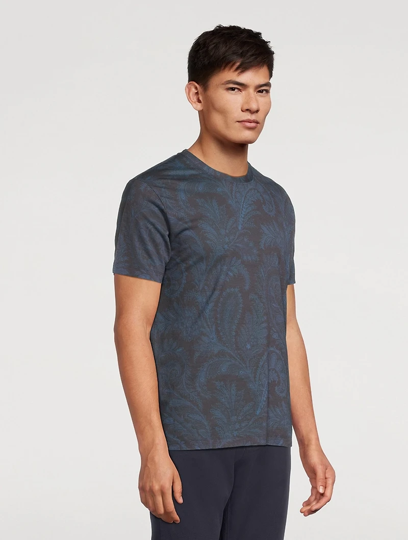Short-Sleeve T-Shirt Paisley Print