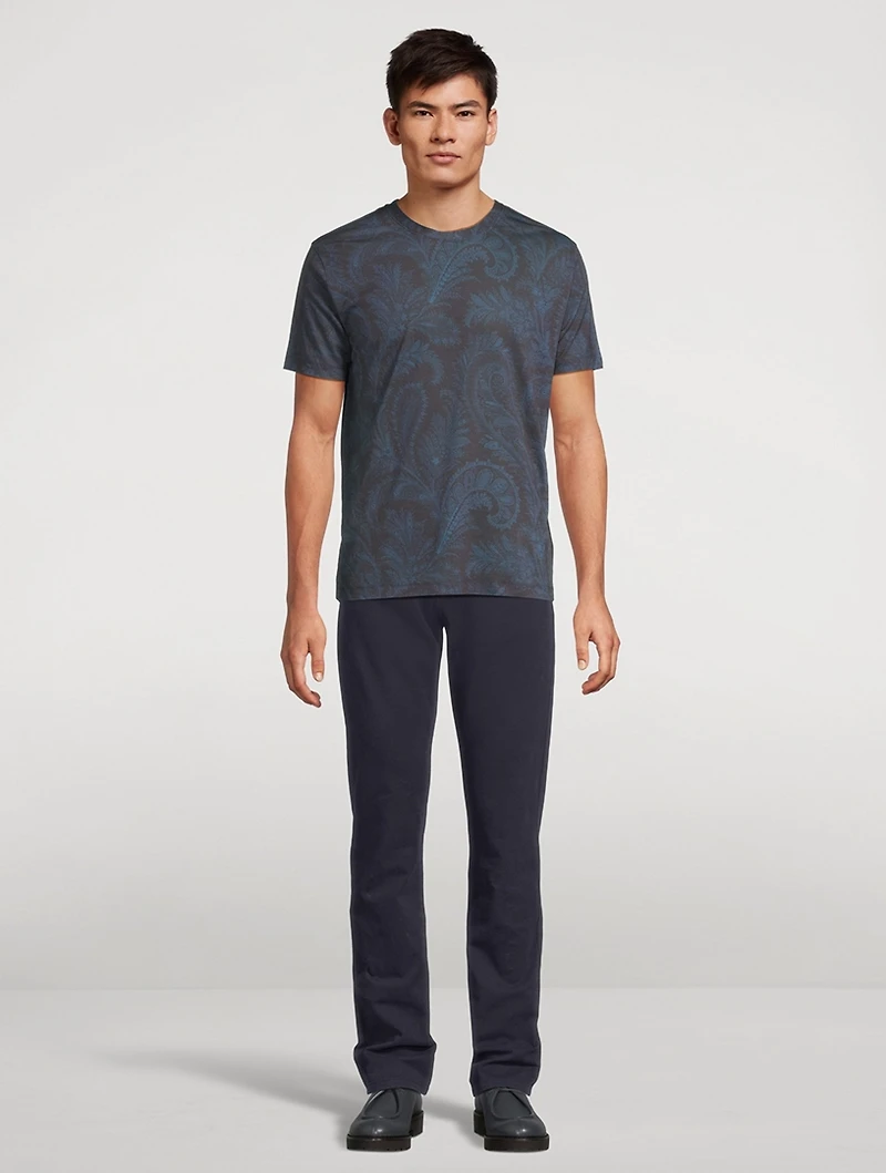 Short-Sleeve T-Shirt Paisley Print