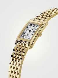 Classics Carrée Gold-Tone Stainless Steel Bracelet Watch
