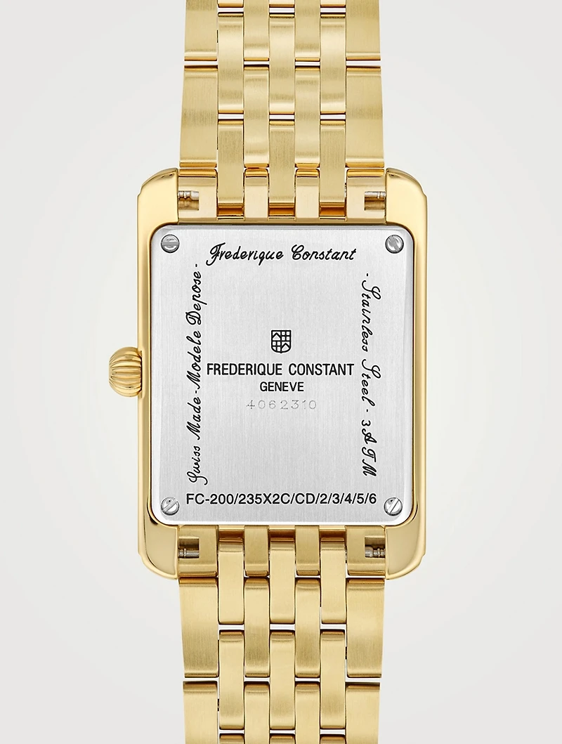 Classics Carrée Gold-Tone Stainless Steel Bracelet Watch