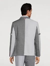 University Striped Linen And Cotton Sport Coat