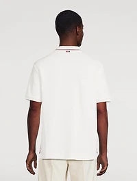 Waffle Stitch Cotton Polo