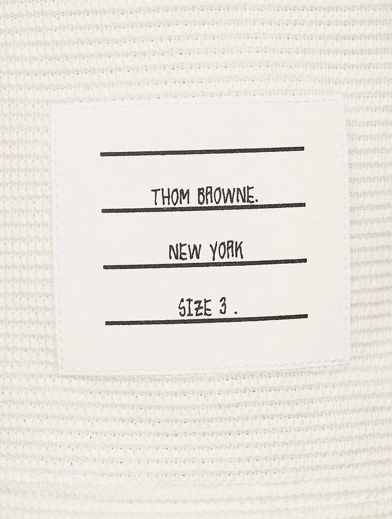 Waffle Stitch Cotton Polo