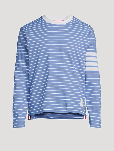 Milano 4-Bar Striped Long-Sleeve T-Shirt