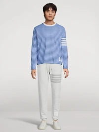Milano 4-Bar Striped Long-Sleeve T-Shirt