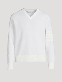 4-Bar Linen And Cotton Sweater
