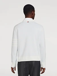 4-Bar Linen And Cotton Cardigan
