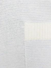 4-Bar Linen And Cotton Cardigan