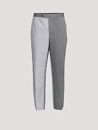 University Striped Linen And Cotton Trousers