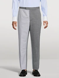 University Striped Linen And Cotton Trousers