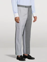 University Striped Linen And Cotton Trousers