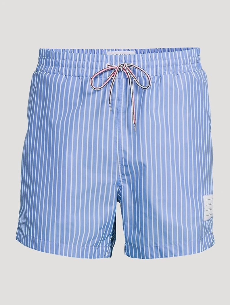 Pinstripe Swim Shorts
