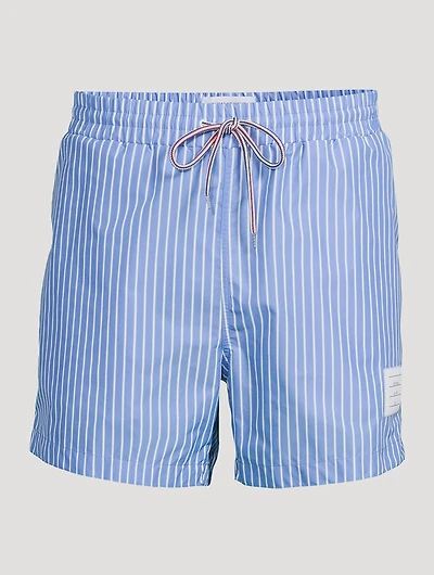 Pinstripe Swim Shorts