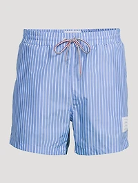 Pinstripe Swim Shorts