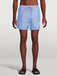 Pinstripe Swim Shorts