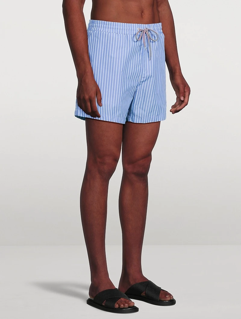 Pinstripe Swim Shorts