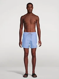 Pinstripe Swim Shorts