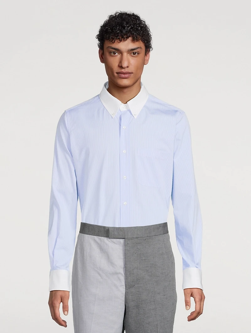 Poplin Shirt Stripe Print