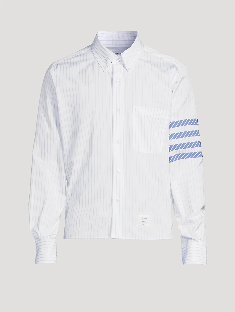 4-Bar Long-Sleeve Shirt Pinstripe Print